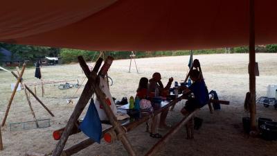Lejrliv under mastesejlet
